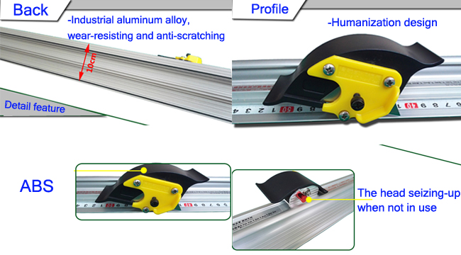 Sliding KT Board Cutting Ruler, Paper Trimmer Ruler, Photo Cutter with Ruler