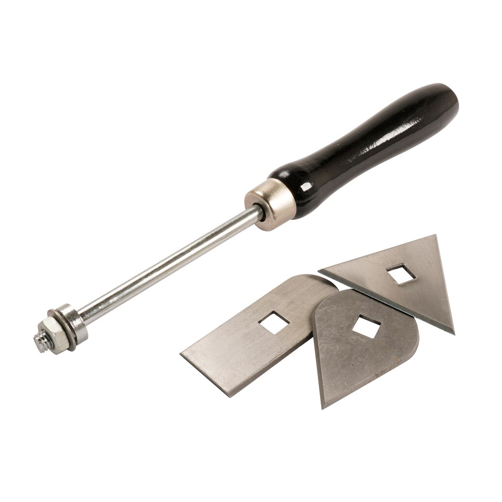 OptimTec Heat Gun Contour Scraper Set with 3 Different Tips for Heat