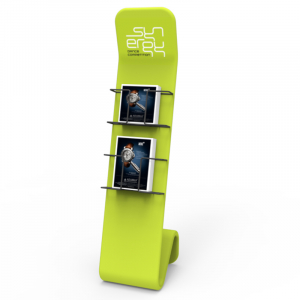 1-Optim 60 S-Shaped Literature Stand with Graphic-